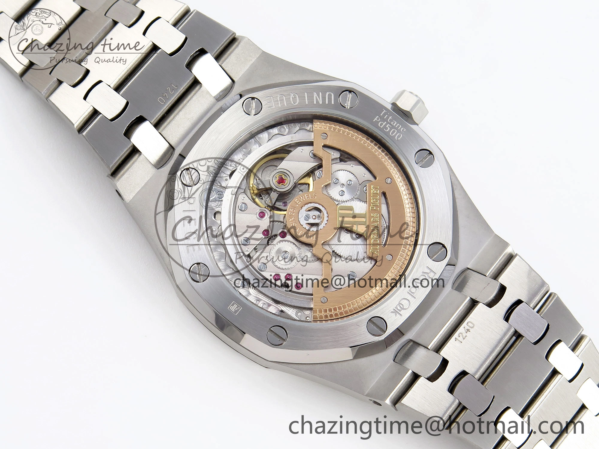 UrbanStyle ROYAL OAK 39MM 15202 SS IPF 1:1 BEST EDITION GRAY TEXTURED DIAL ON SS BRACELET A 4496