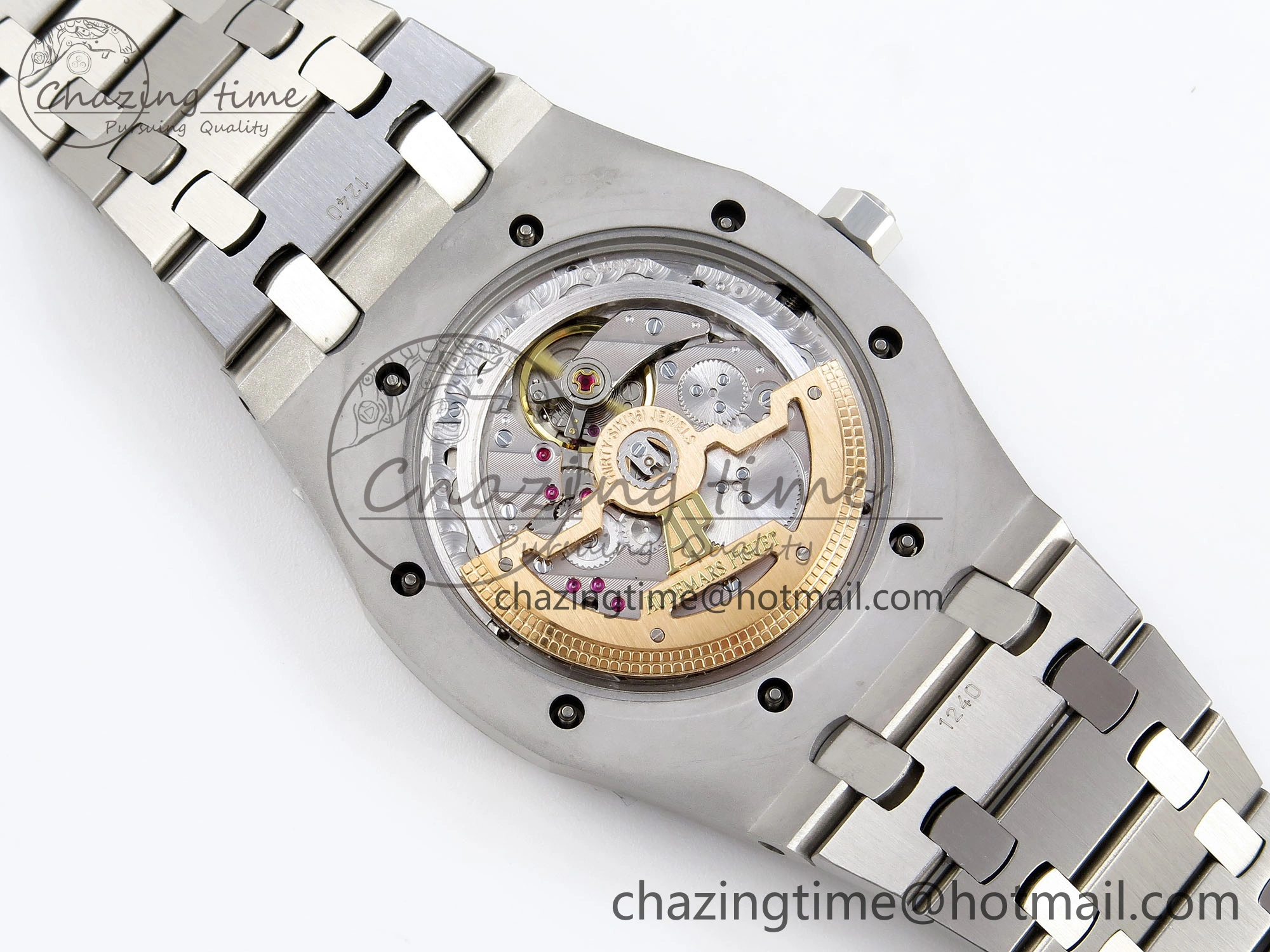 Refined ROYAL OAK 39MM 15202 SS IPF 1:1 BEST EDITION GREEN BLACK DIAL ON SS BRACELET A 4495