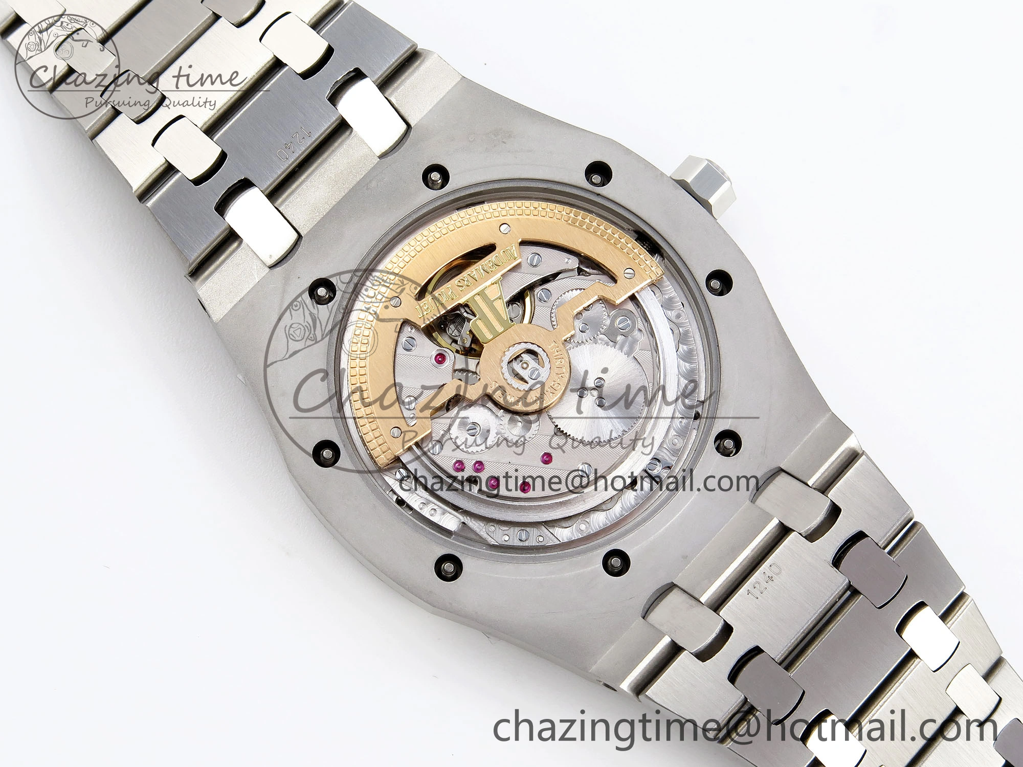 Refined ROYAL OAK 39MM 15202 SS IPF 1:1 BEST EDITION GREEN BLACK DIAL ON SS BRACELET A 4495