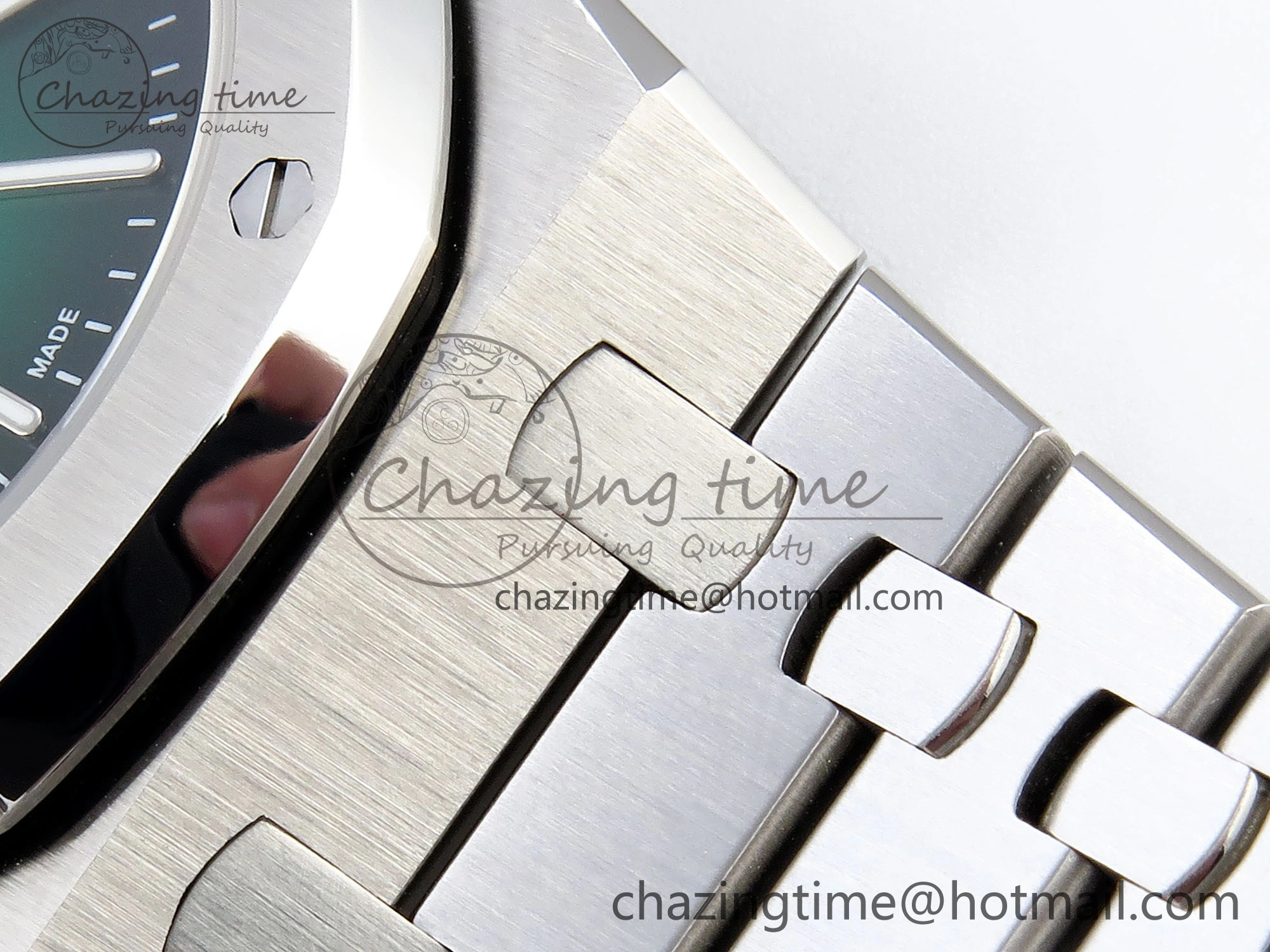Refined ROYAL OAK 39MM 15202 SS IPF 1:1 BEST EDITION GREEN BLACK DIAL ON SS BRACELET A 4495