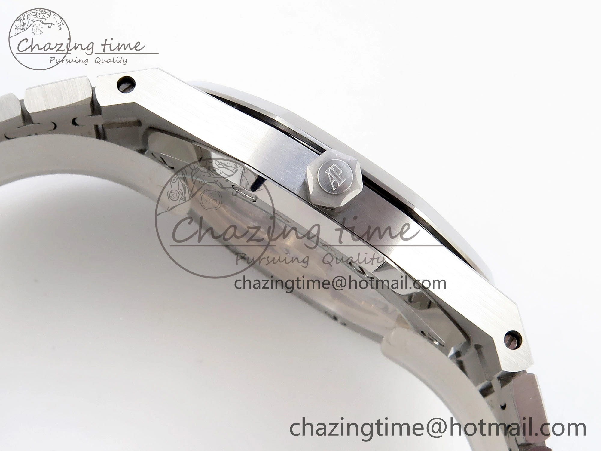 Contemporary ROYAL OAK 39MM 15202 SS IPF 1:1 BEST EDITION WHITE TEXTURED DIAL ON SS BRACELET A 4499