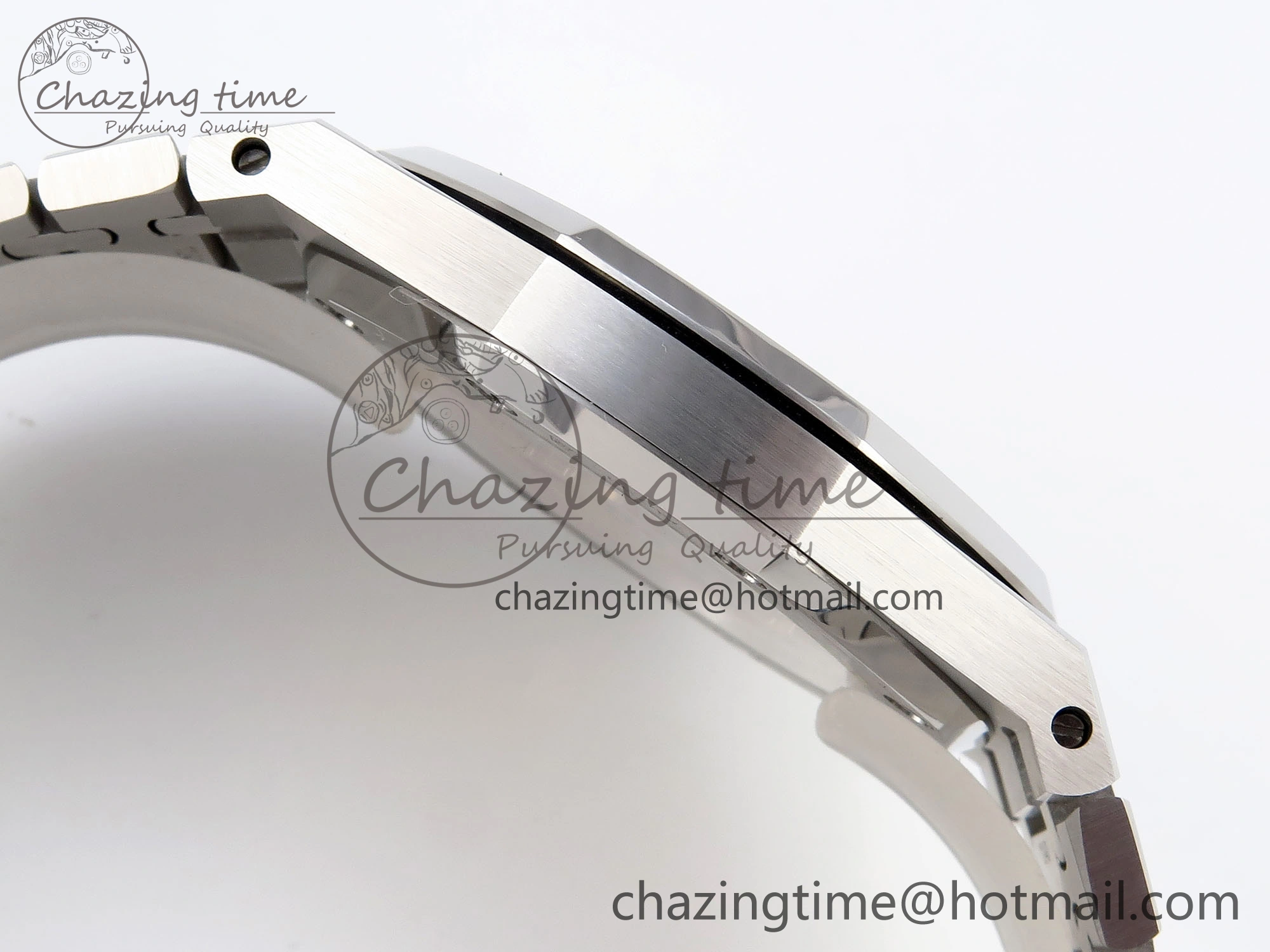 Contemporary ROYAL OAK 39MM 15202 SS IPF 1:1 BEST EDITION WHITE TEXTURED DIAL ON SS BRACELET A 4499