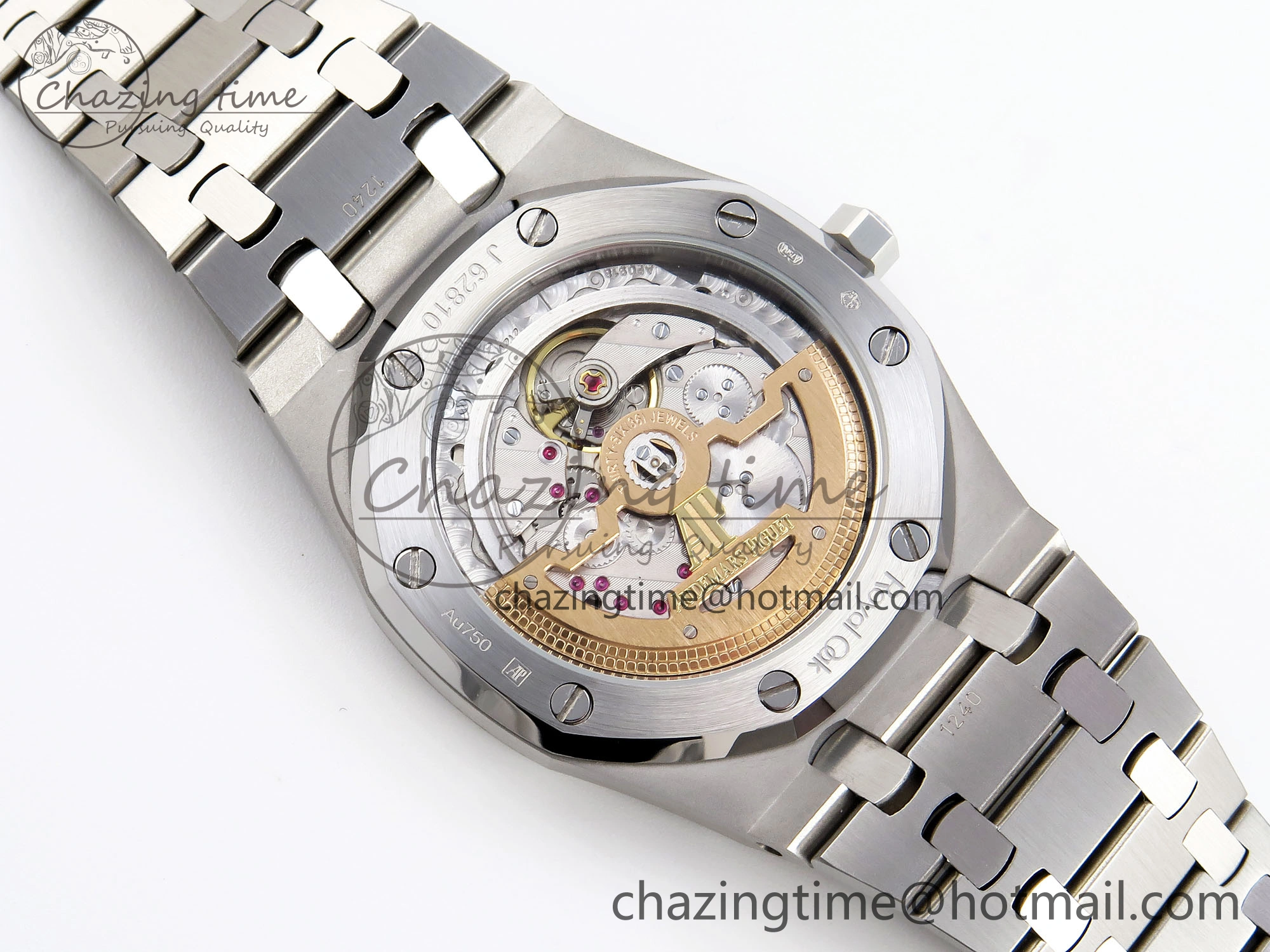Contemporary ROYAL OAK 39MM 15202 SS IPF 1:1 BEST EDITION WHITE TEXTURED DIAL ON SS BRACELET A 4499