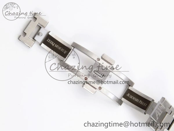 Contemporary ROYAL OAK 39MM 15202 SS IPF 1:1 BEST EDITION WHITE TEXTURED DIAL ON SS BRACELET A 4499