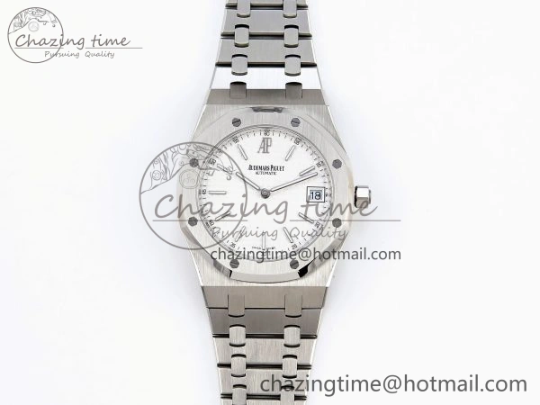 Contemporary ROYAL OAK 39MM 15202 SS IPF 1:1 BEST EDITION WHITE TEXTURED DIAL ON SS BRACELET A 4499