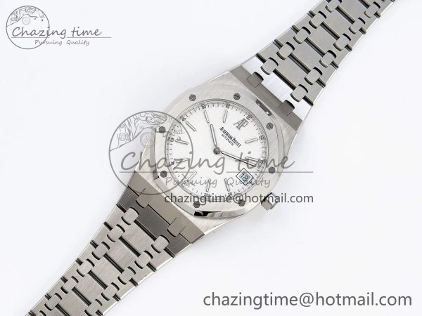 Contemporary ROYAL OAK 39MM 15202 SS IPF 1:1 BEST EDITION WHITE TEXTURED DIAL ON SS BRACELET A 4499