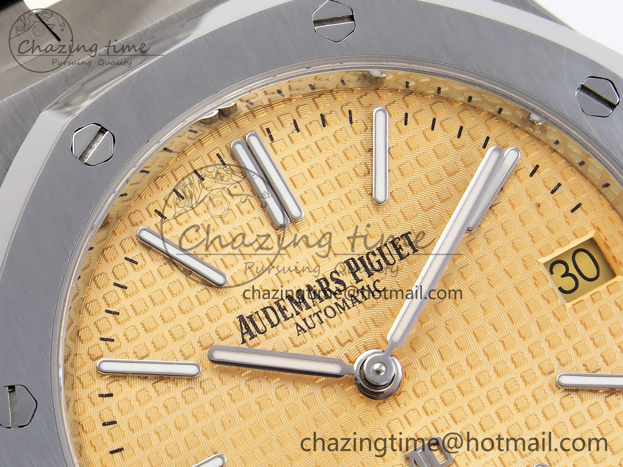 ROYAL OAK 39MM 15202 SS IPF 1:1 BEST EDITION YELLOW TEXTURED DIAL ON SS BRACELET A Comfortable 4500