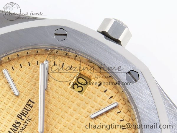 ROYAL OAK 39MM 15202 SS IPF 1:1 BEST EDITION YELLOW TEXTURED DIAL ON SS BRACELET A Comfortable 4500