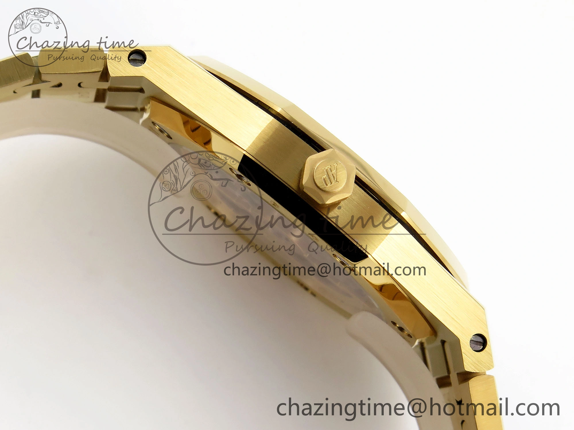 ROYAL OAK 39MM 15202 YG IPF 1:1 BEST EDITION BLUE TEXTURED DIAL ON YG BRACELET A Timeless 4506