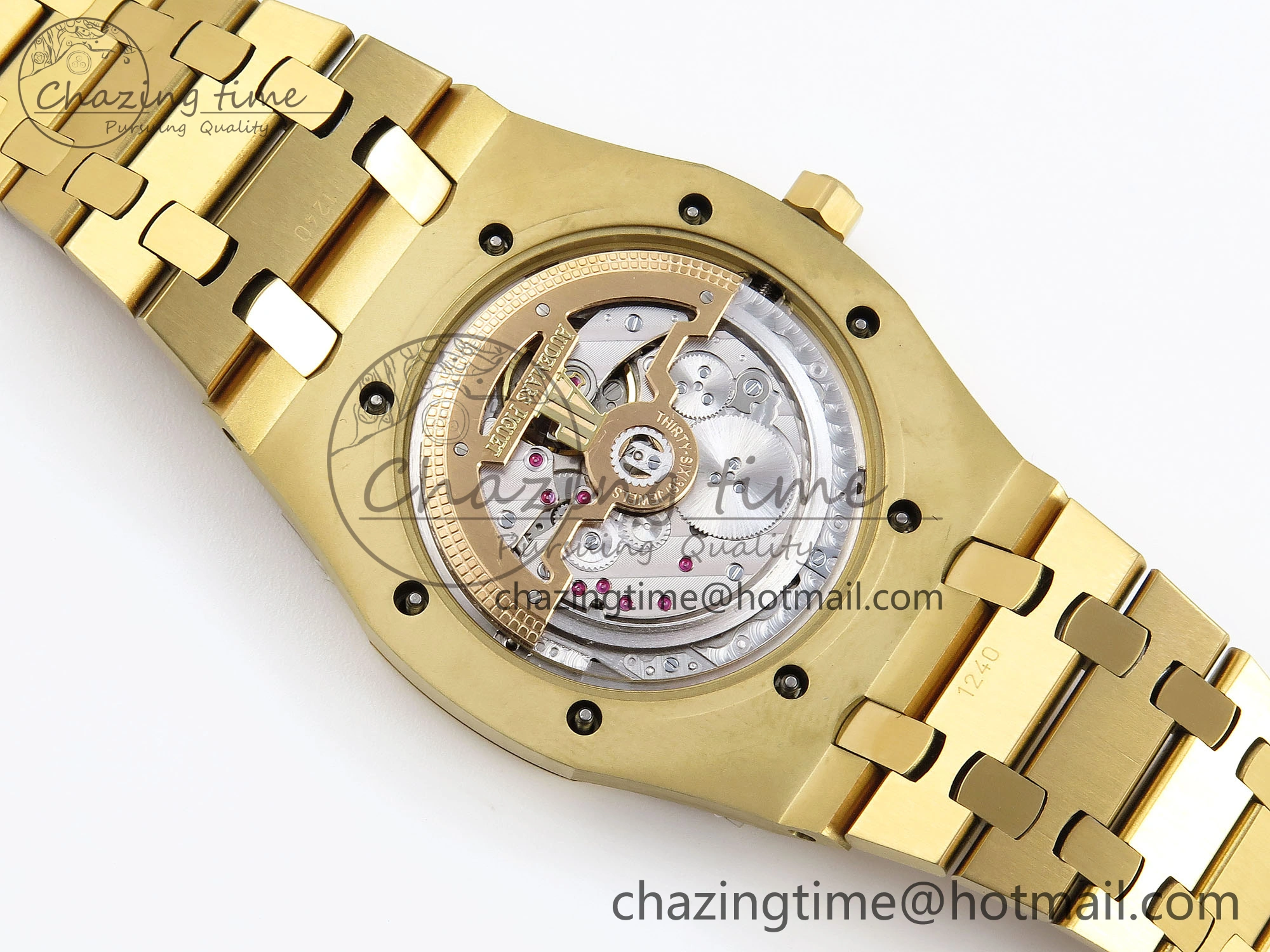 ROYAL OAK 39MM 15202 YG IPF 1:1 BEST EDITION BLUE TEXTURED DIAL ON YG BRACELET A Timeless 4506