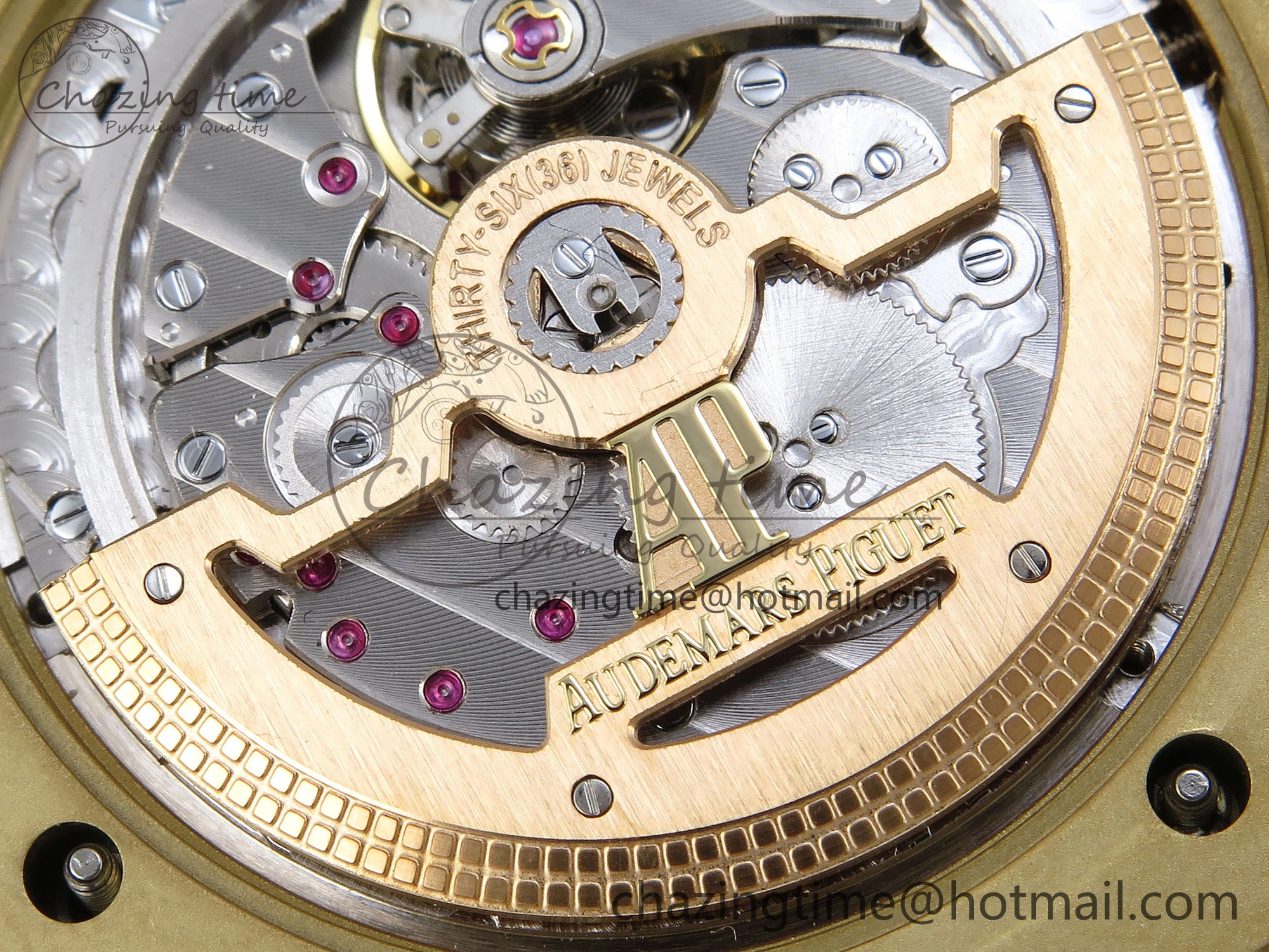 ROYAL OAK 39MM 15202 YG IPF 1:1 BEST EDITION WHITE TEXTURED DIAL ON YG BRACELET A WaterResistant 4504
