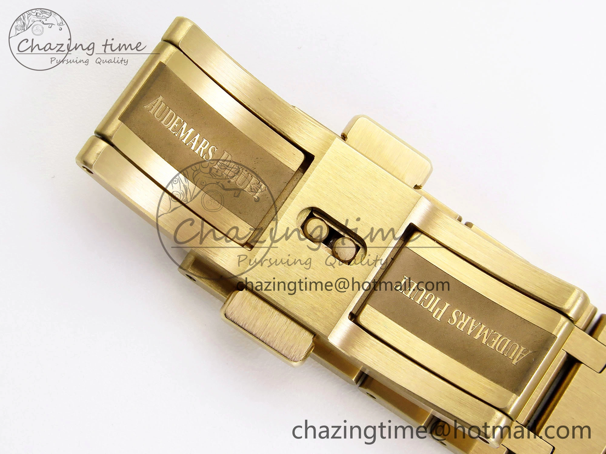 ROYAL OAK 39MM 15202 YG IPF 1:1 BEST EDITION WHITE TEXTURED DIAL ON YG BRACELET A WaterResistant 4504
