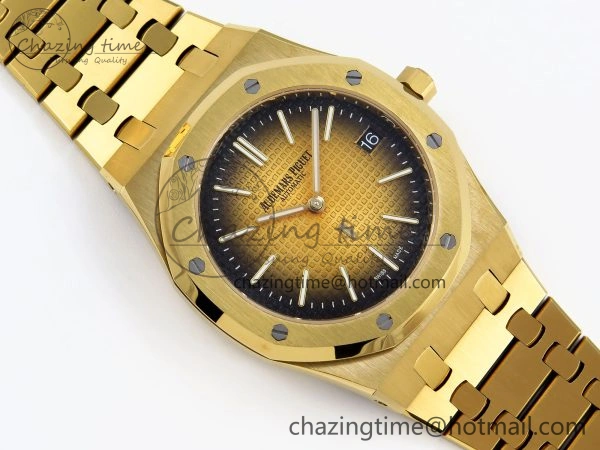 ROYAL OAK 39MM 15202 YG IPF 1:1 BEST EDITION YELLOW BROWN TEXTURED DIAL ON YG BRACELET A Efficient 4505