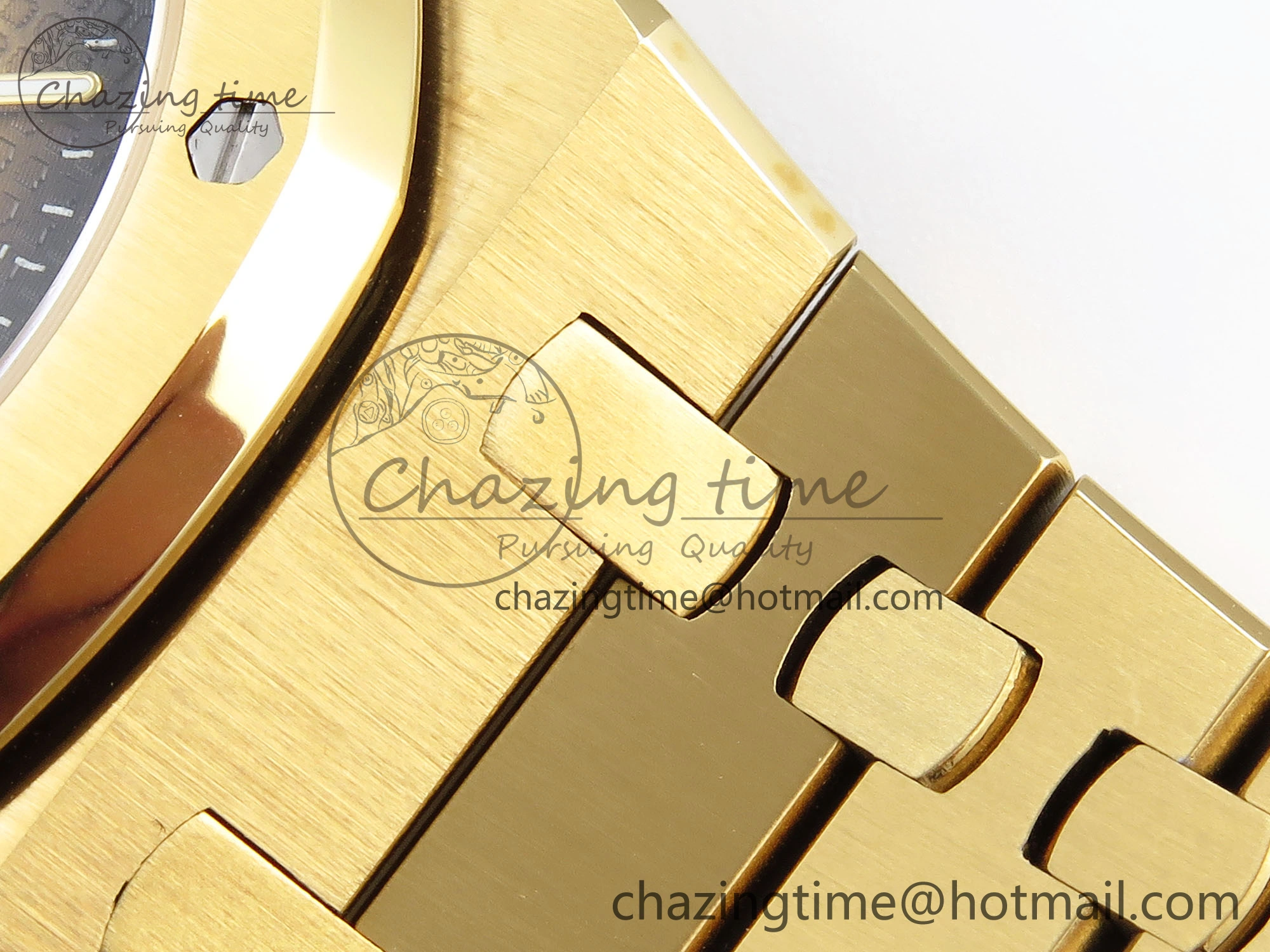 ROYAL OAK 39MM 15202 YG IPF 1:1 BEST EDITION YELLOW BROWN TEXTURED DIAL ON YG BRACELET A Efficient 4505