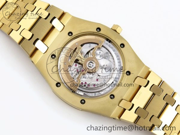 ROYAL OAK 39MM 15202 YG IPF 1:1 BEST EDITION YELLOW BROWN TEXTURED DIAL ON YG BRACELET A Efficient 4505