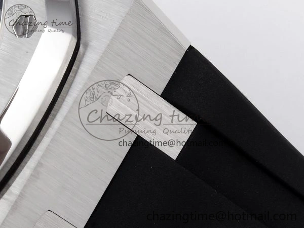 ROYAL OAK 41MM 15400 SS APSF 1:1 BEST EDITION WHITE TEXTURED DIAL ON BLACK RUBBER STRAP SA3120 SUPER CLONE V Breathable 4490