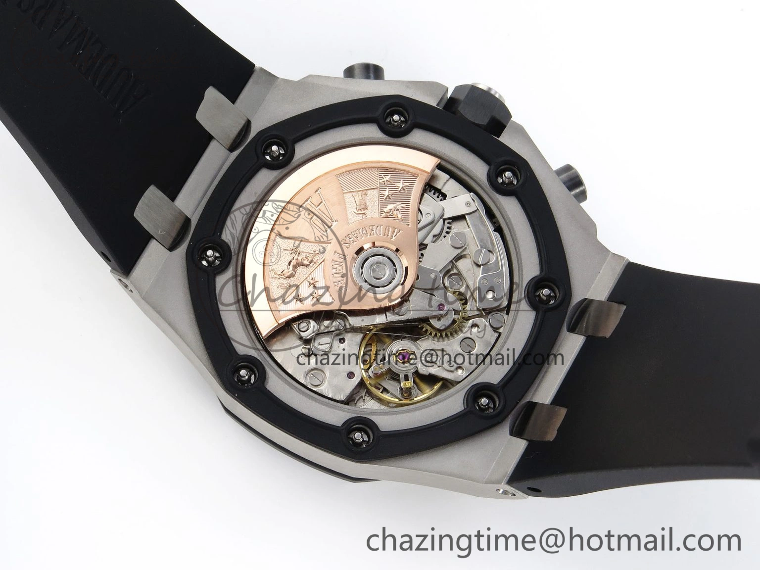 Comfortable ROYAL OAK OFFSHORE 42MM SS APF 1:1 BEST EDITION BLACK DIAL WHITE MARKERS ON BLACK LEATHER STRAP A 4512