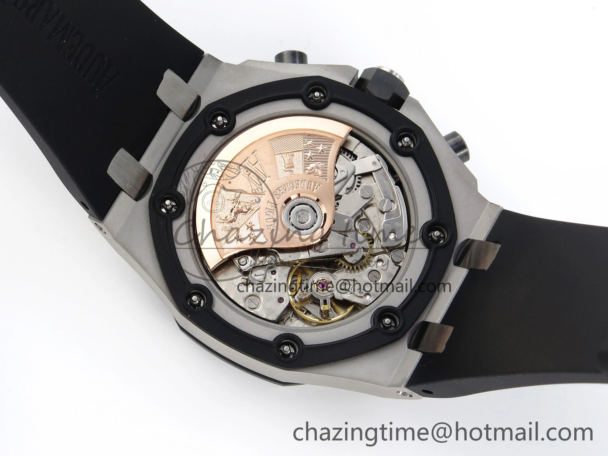 Comfortable ROYAL OAK OFFSHORE 42MM SS APF 1:1 BEST EDITION BLACK DIAL WHITE MARKERS ON BLACK LEATHER STRAP A 4512