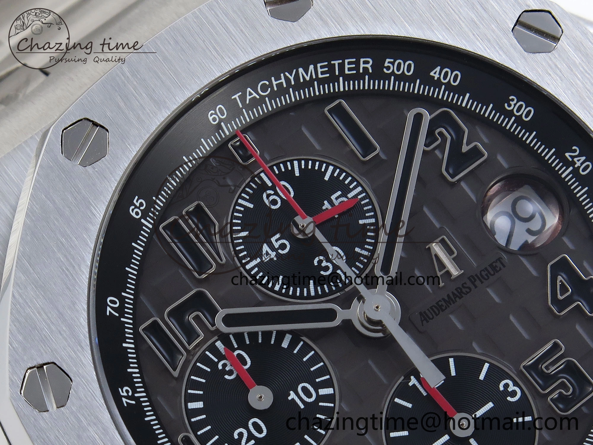 ROYAL OAK OFFSHORE 42MM SS APF 1:1 BEST EDITION GRAY DIAL BLACK MARKERS ON SS BRACELET A FreshLook 4515