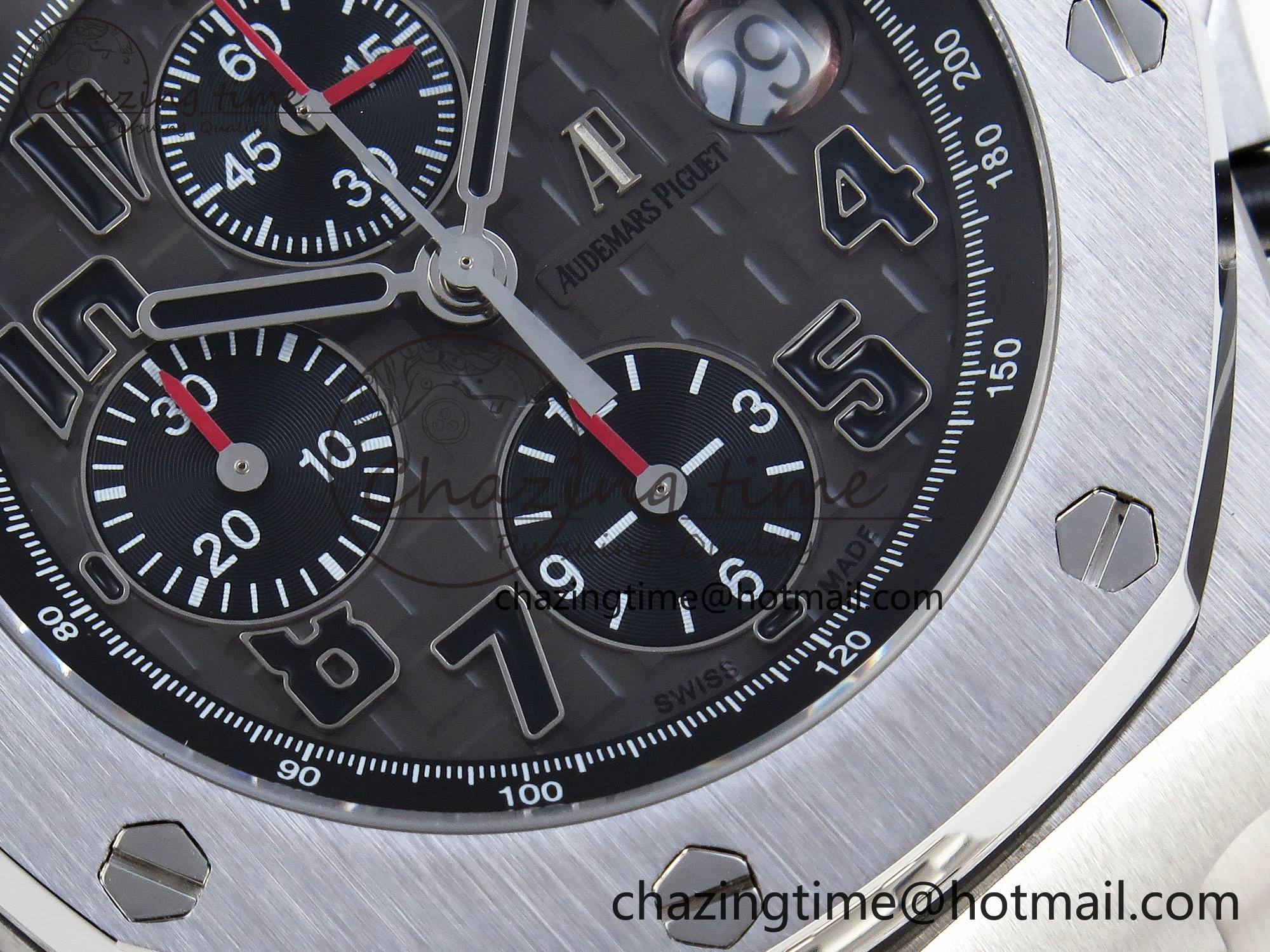 ROYAL OAK OFFSHORE 42MM SS APF 1:1 BEST EDITION GRAY DIAL BLACK MARKERS ON SS BRACELET A FreshLook 4515