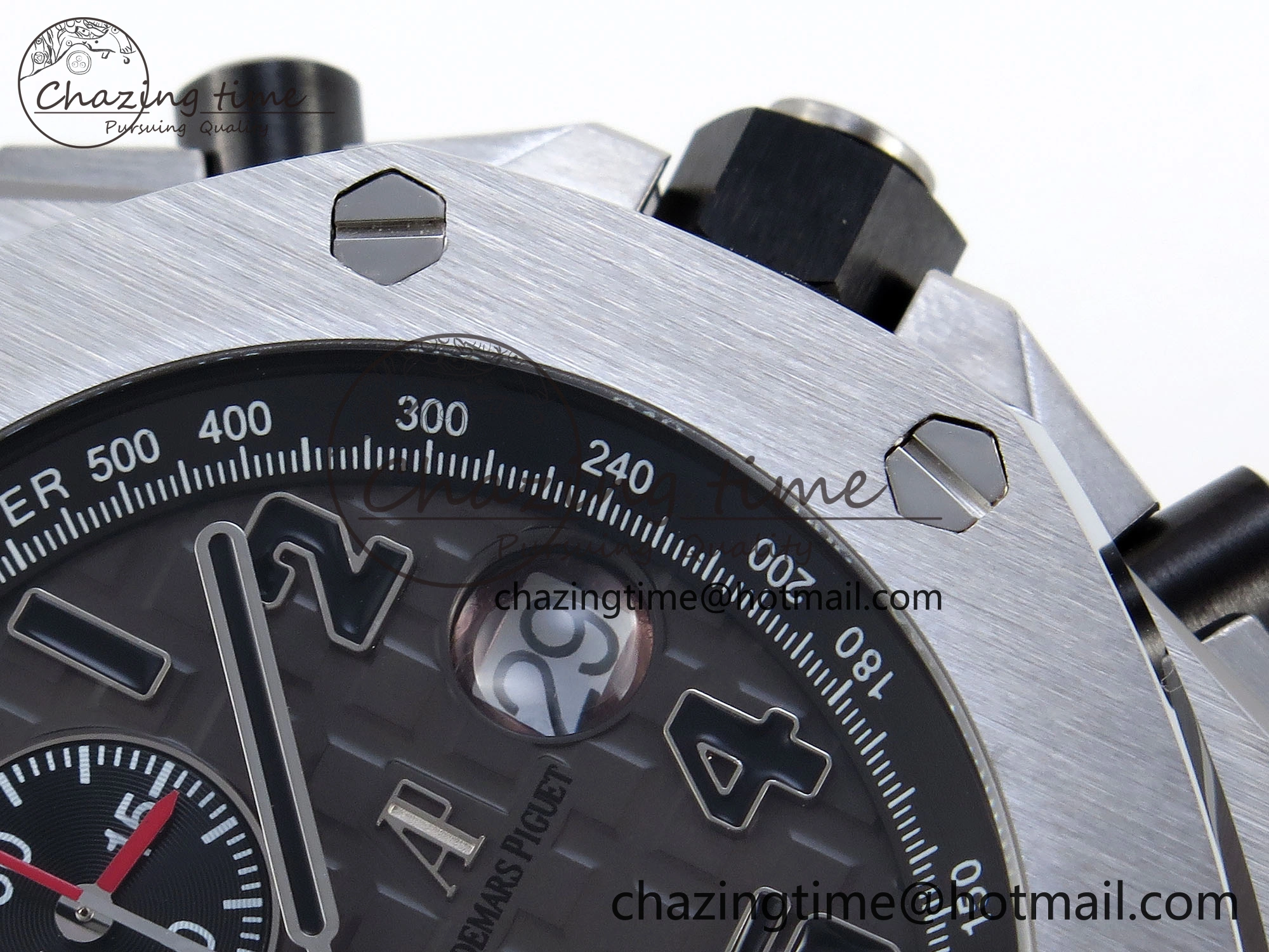 ROYAL OAK OFFSHORE 42MM SS APF 1:1 BEST EDITION GRAY DIAL BLACK MARKERS ON SS BRACELET A FreshLook 4515