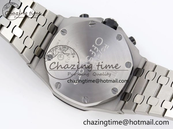 ROYAL OAK OFFSHORE 42MM SS APF 1:1 BEST EDITION GRAY DIAL BLACK MARKERS ON SS BRACELET A FreshLook 4515