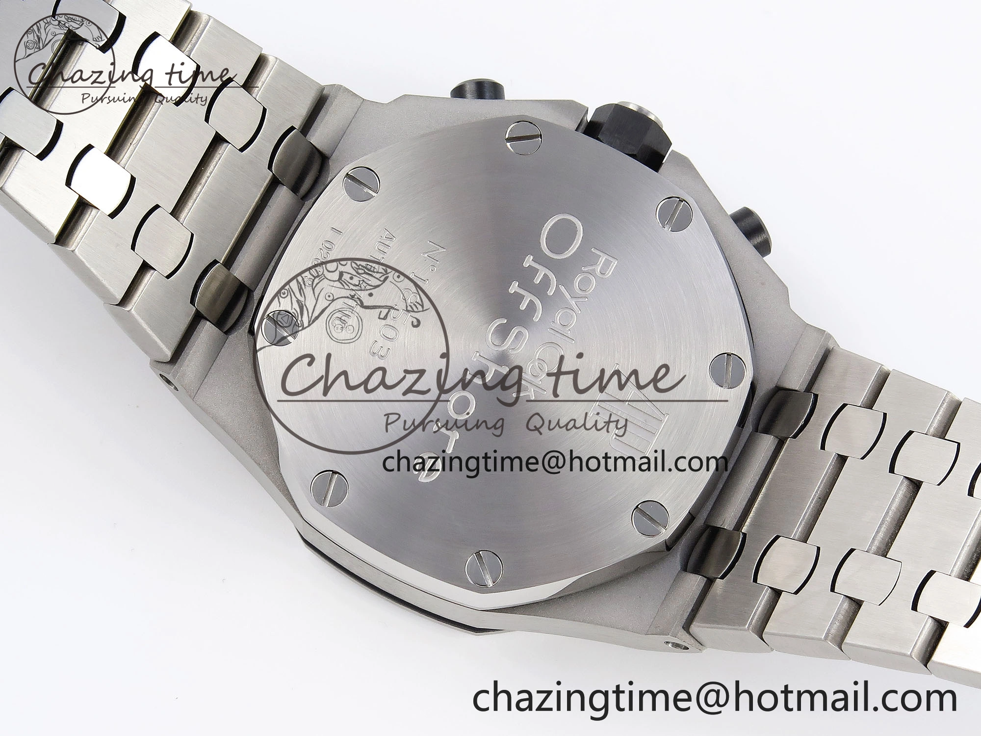 ROYAL OAK OFFSHORE 42MM SS APF 1:1 BEST EDITION GRAY DIAL BLACK MARKERS ON SS BRACELET A FreshLook 4515