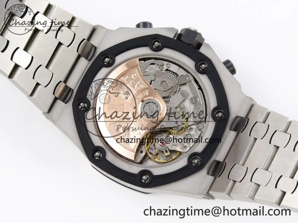 ROYAL OAK OFFSHORE 42MM SS APF 1:1 BEST EDITION GRAY DIAL BLACK MARKERS ON SS BRACELET A FreshLook 4515