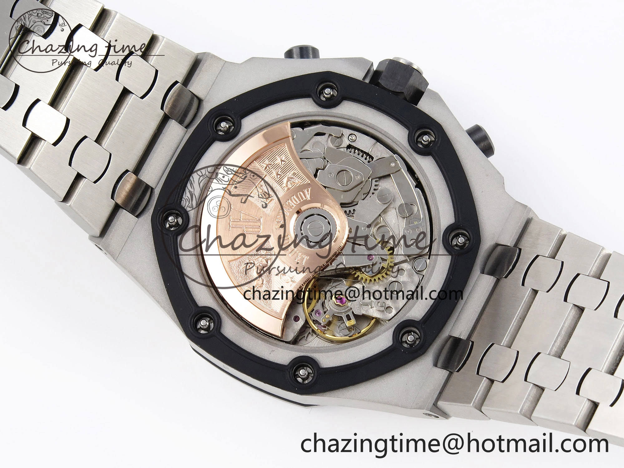 ROYAL OAK OFFSHORE 42MM SS APF 1:1 BEST EDITION GRAY DIAL BLACK MARKERS ON SS BRACELET A FreshLook 4515