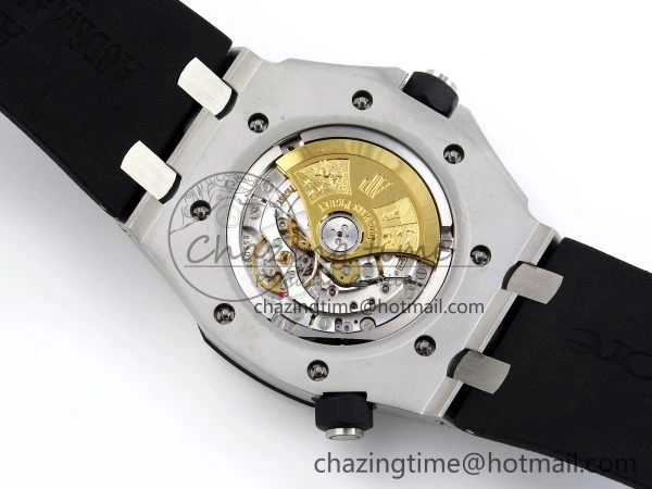 StreetReady ROYAL OAK OFFSHORE DIVER 15710 IPF 1:1 BEST EDITION BLACK DIAL ON BLACK RUBBER STRAP SA3120 SUPER CLONE 4508