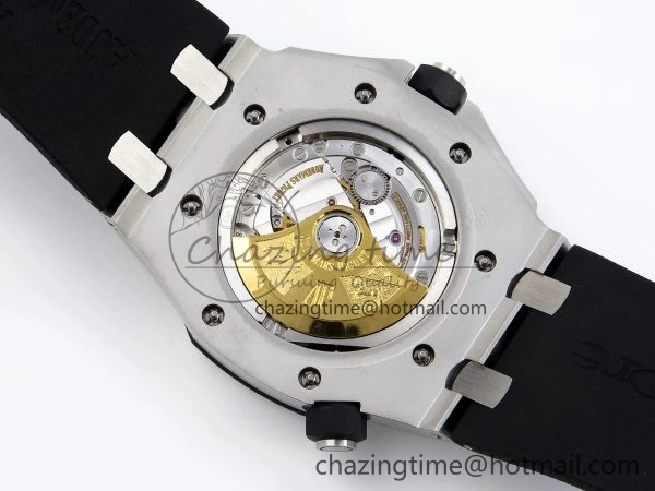 StreetReady ROYAL OAK OFFSHORE DIVER 15710 IPF 1:1 BEST EDITION BLACK DIAL ON BLACK RUBBER STRAP SA3120 SUPER CLONE 4508