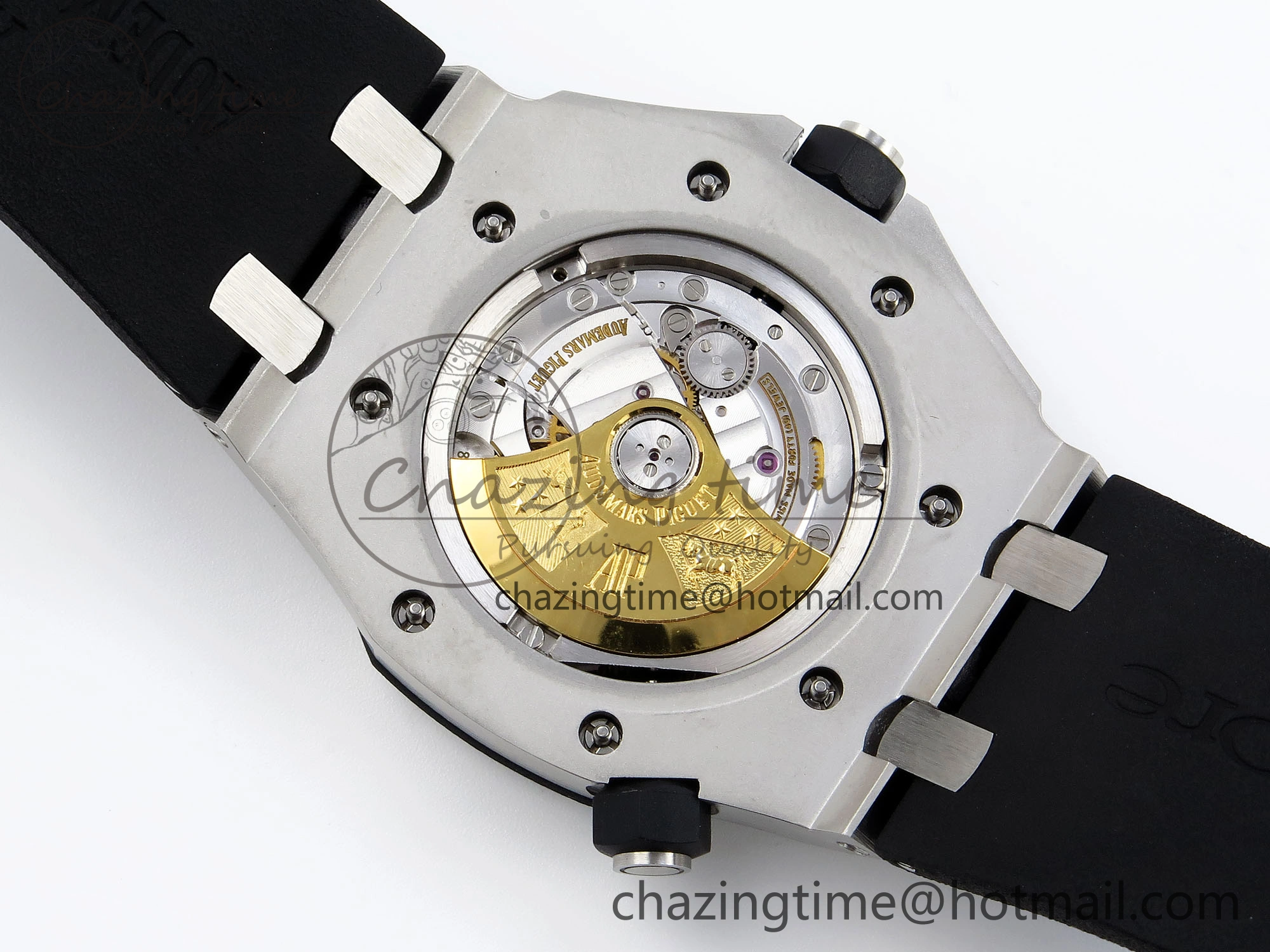 StreetReady ROYAL OAK OFFSHORE DIVER 15710 IPF 1:1 BEST EDITION BLACK DIAL ON BLACK RUBBER STRAP SA3120 SUPER CLONE 4508