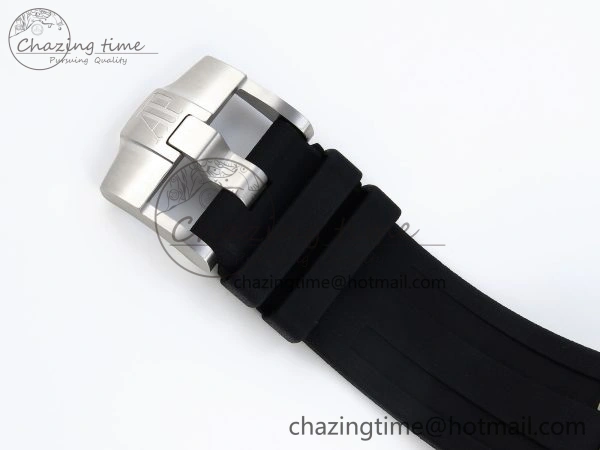 StreetReady ROYAL OAK OFFSHORE DIVER 15710 IPF 1:1 BEST EDITION BLACK DIAL ON BLACK RUBBER STRAP SA3120 SUPER CLONE 4508