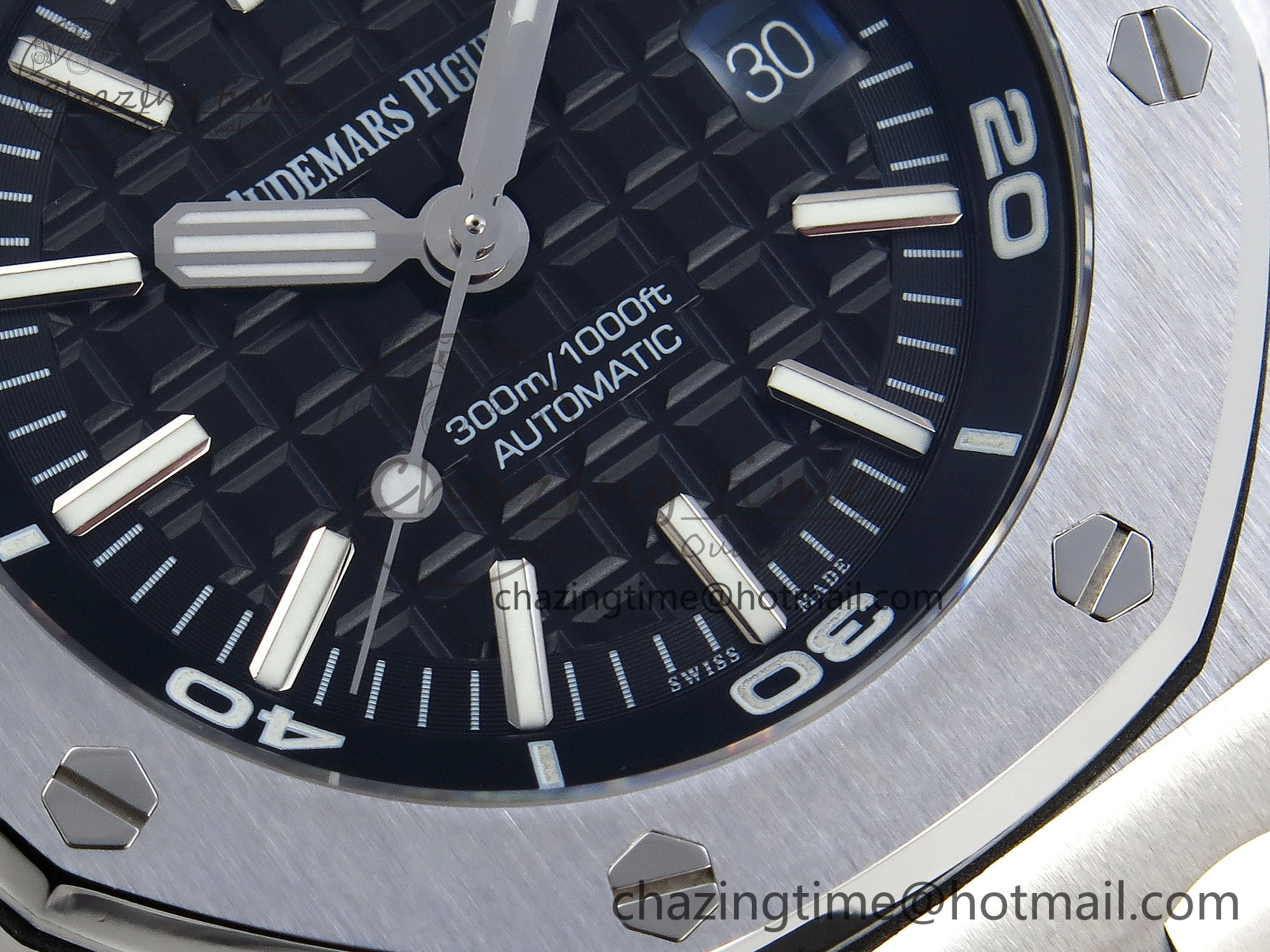 StreetReady ROYAL OAK OFFSHORE DIVER 15710 IPF 1:1 BEST EDITION BLACK DIAL ON BLACK RUBBER STRAP SA3120 SUPER CLONE 4508