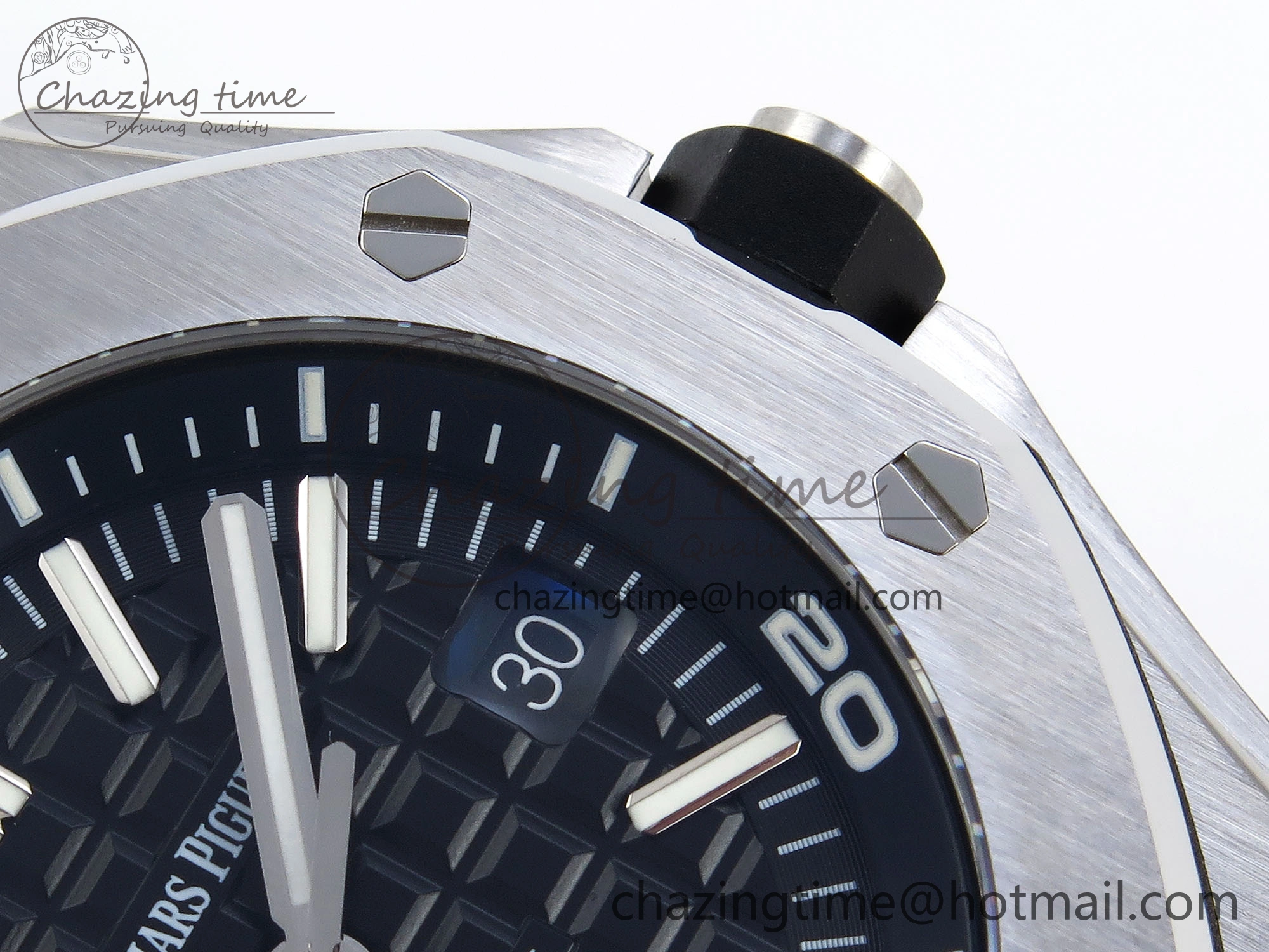 StreetReady ROYAL OAK OFFSHORE DIVER 15710 IPF 1:1 BEST EDITION BLACK DIAL ON BLACK RUBBER STRAP SA3120 SUPER CLONE 4508