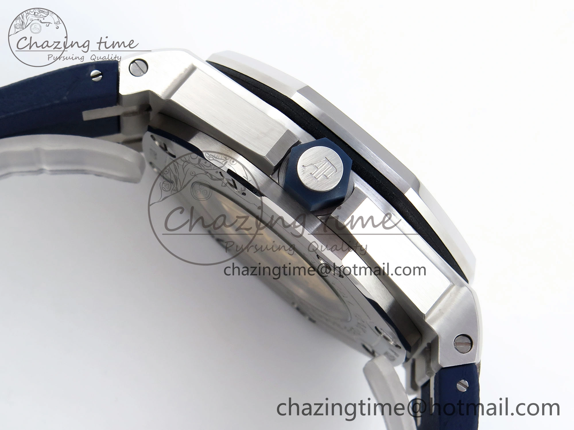 ROYAL OAK OFFSHORE DIVER 15710 IPF 1:1 BEST EDITION BLUE DIAL ON BLUE RUBBER STRAP SA3120 SUPER CLONE RelaxedFit 4511