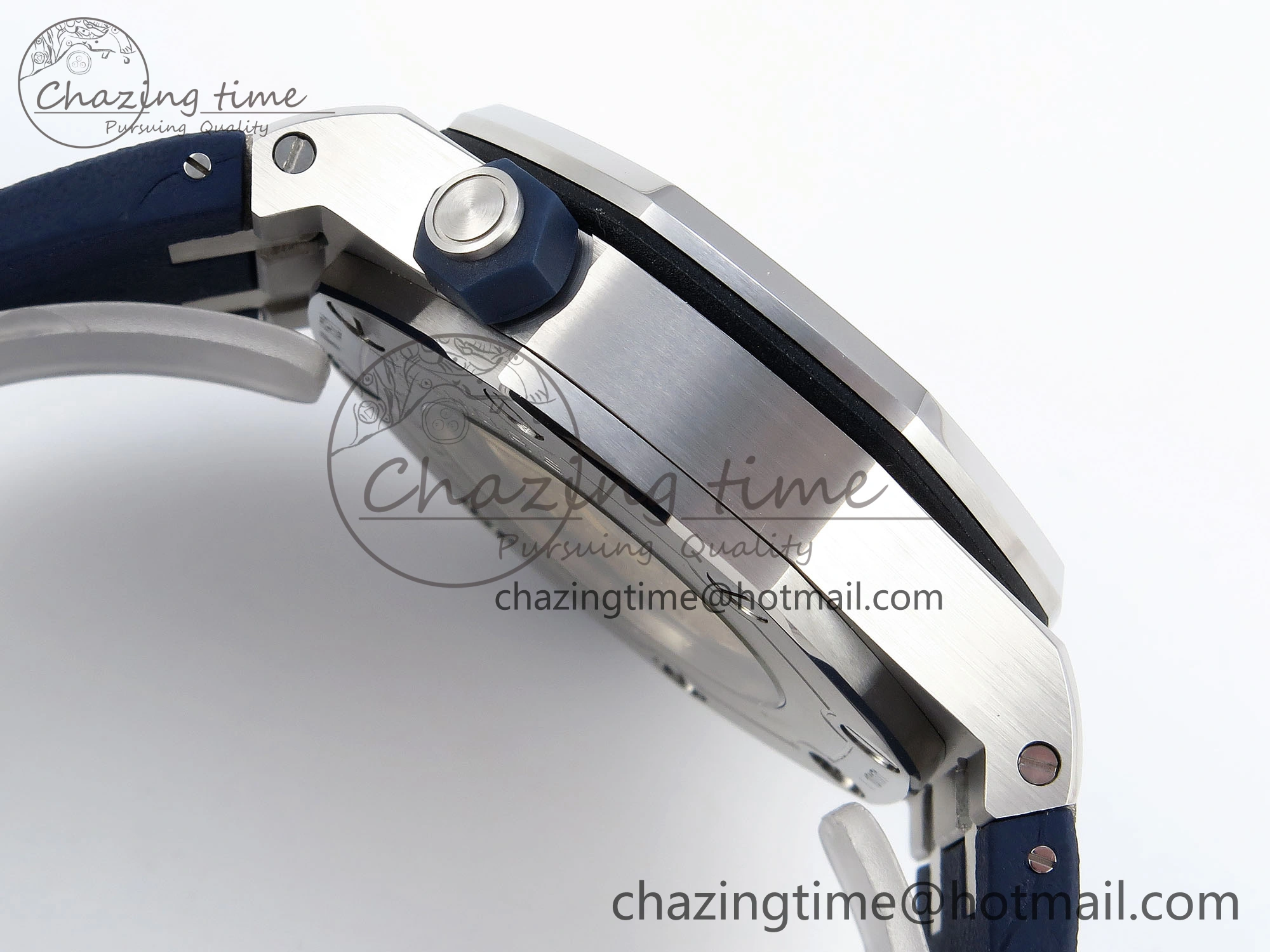 ROYAL OAK OFFSHORE DIVER 15710 IPF 1:1 BEST EDITION BLUE DIAL ON BLUE RUBBER STRAP SA3120 SUPER CLONE RelaxedFit 4511