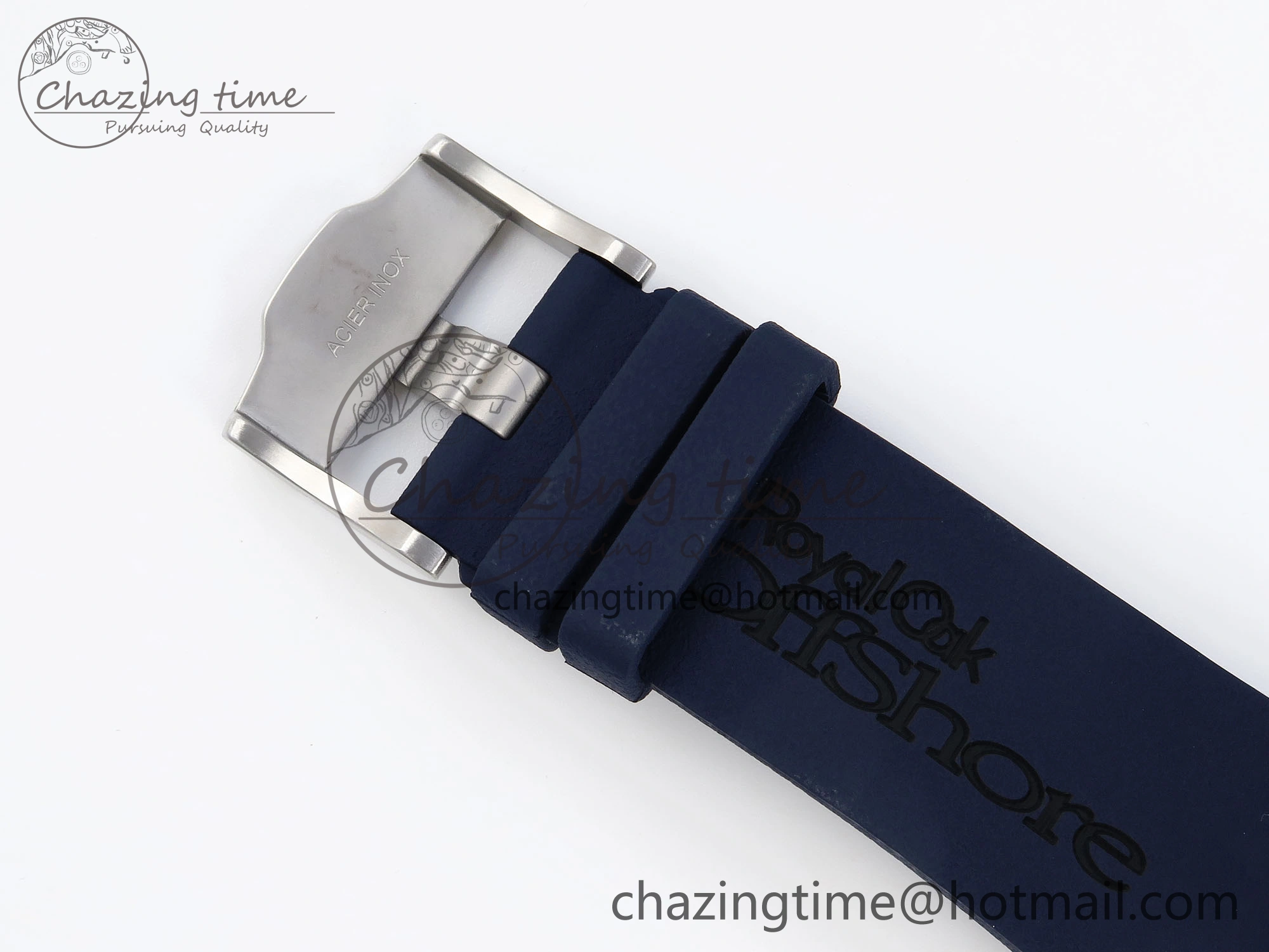 ROYAL OAK OFFSHORE DIVER 15710 IPF 1:1 BEST EDITION BLUE DIAL ON BLUE RUBBER STRAP SA3120 SUPER CLONE RelaxedFit 4511