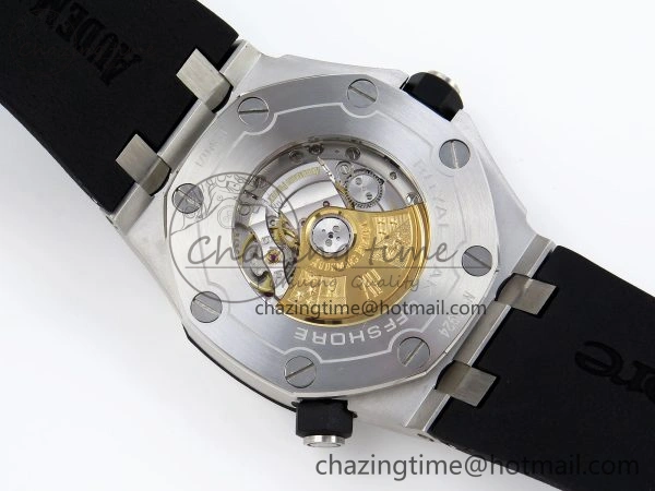 SmartChoice ROYAL OAK OFFSHORE DIVER 15710 IPF 1:1 BEST EDITION WHITE DIAL ON BLACK RUBBER STRAP SA3120 SUPER CLONE 4507
