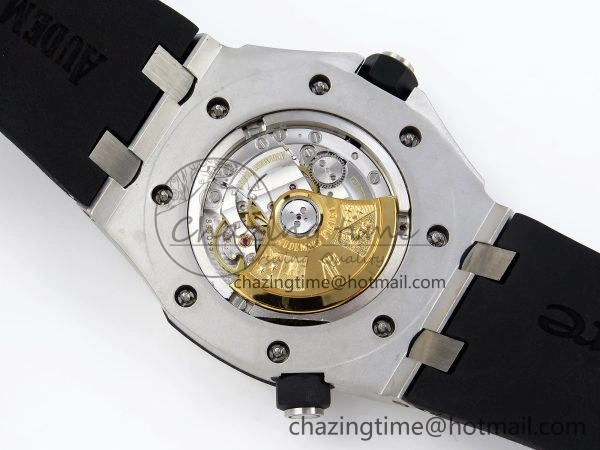 SmartChoice ROYAL OAK OFFSHORE DIVER 15710 IPF 1:1 BEST EDITION WHITE DIAL ON BLACK RUBBER STRAP SA3120 SUPER CLONE 4507