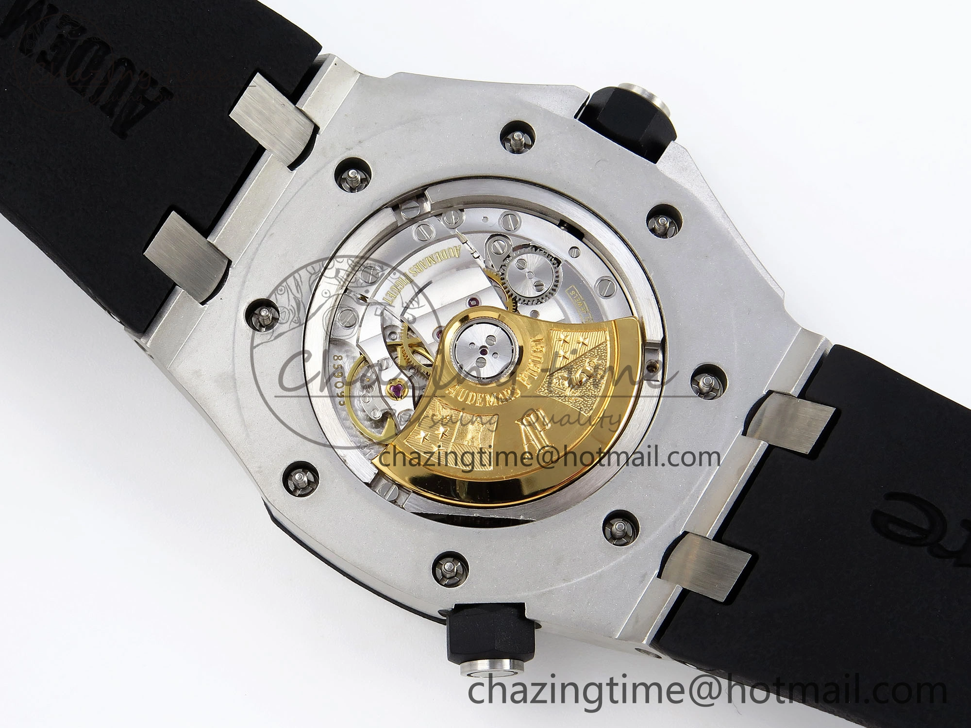 SmartChoice ROYAL OAK OFFSHORE DIVER 15710 IPF 1:1 BEST EDITION WHITE DIAL ON BLACK RUBBER STRAP SA3120 SUPER CLONE 4507
