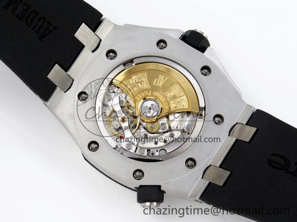 SmartChoice ROYAL OAK OFFSHORE DIVER 15710 IPF 1:1 BEST EDITION WHITE DIAL ON BLACK RUBBER STRAP SA3120 SUPER CLONE 4507