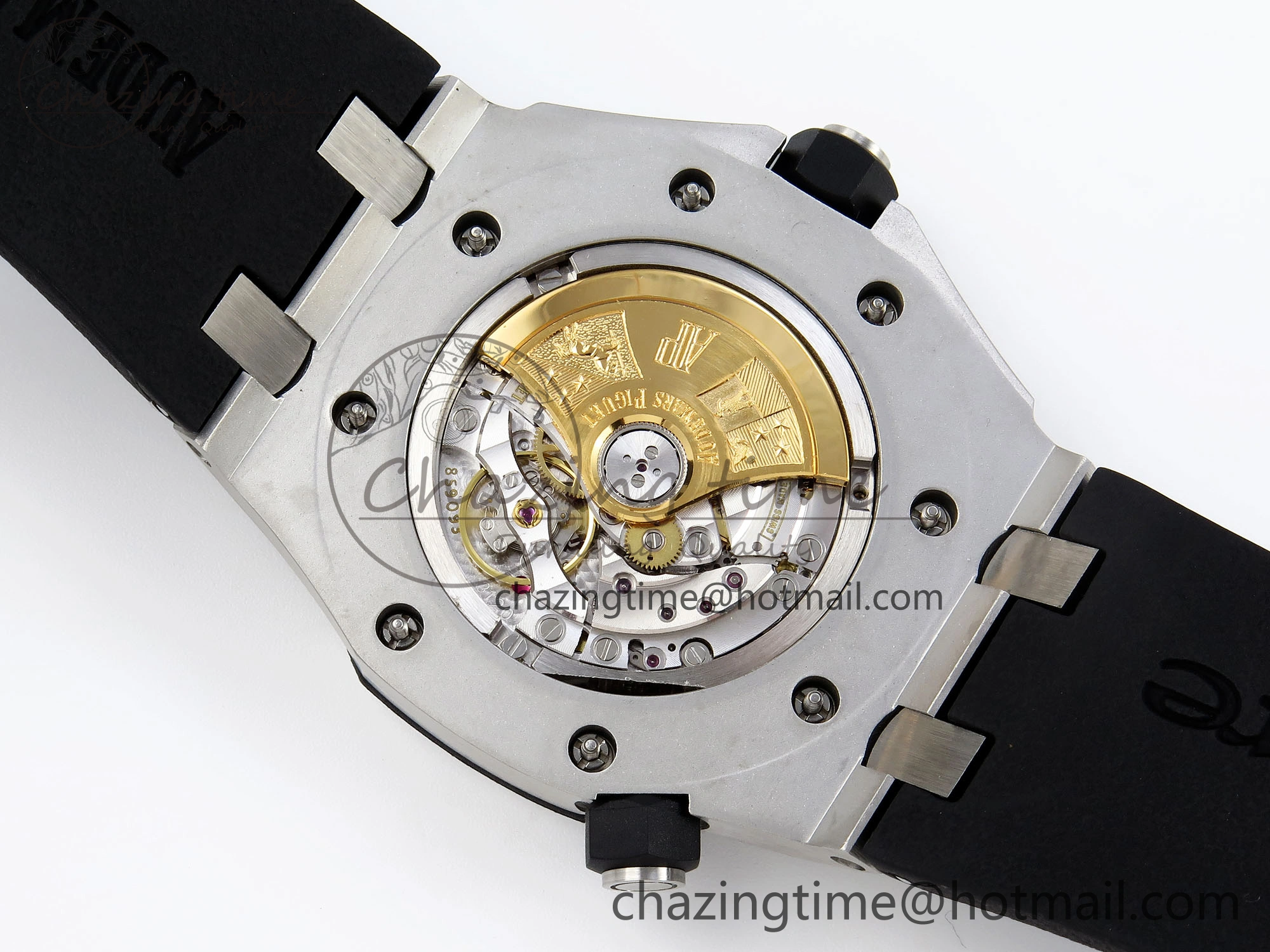 SmartChoice ROYAL OAK OFFSHORE DIVER 15710 IPF 1:1 BEST EDITION WHITE DIAL ON BLACK RUBBER STRAP SA3120 SUPER CLONE 4507