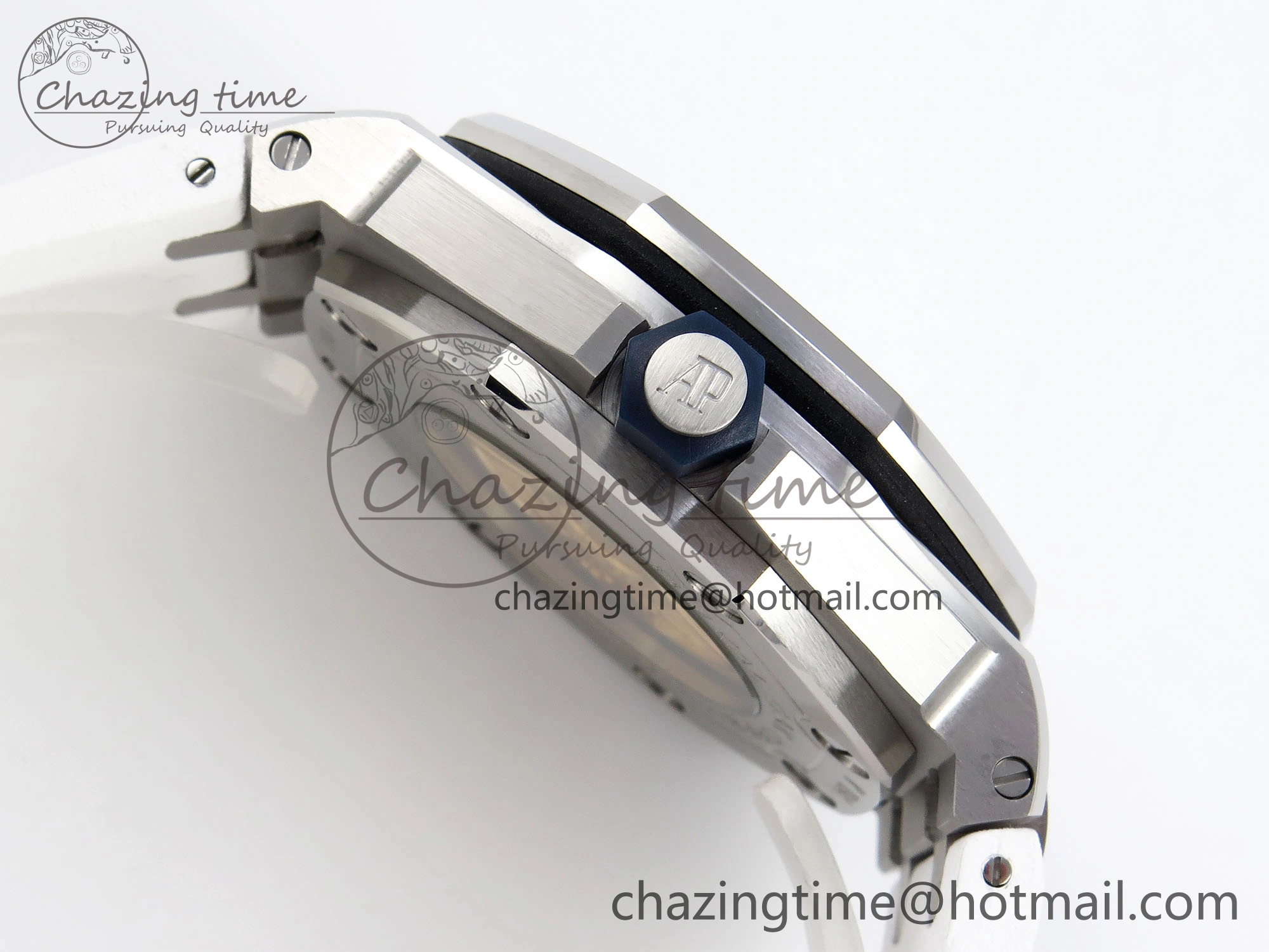 ROYAL OAK OFFSHORE DIVER 15710 IPF 1:1 BEST EDITION WHITE DIAL ON WHITE RUBBER STRAP SA3120 SUPER CLONE DailyWear 4509