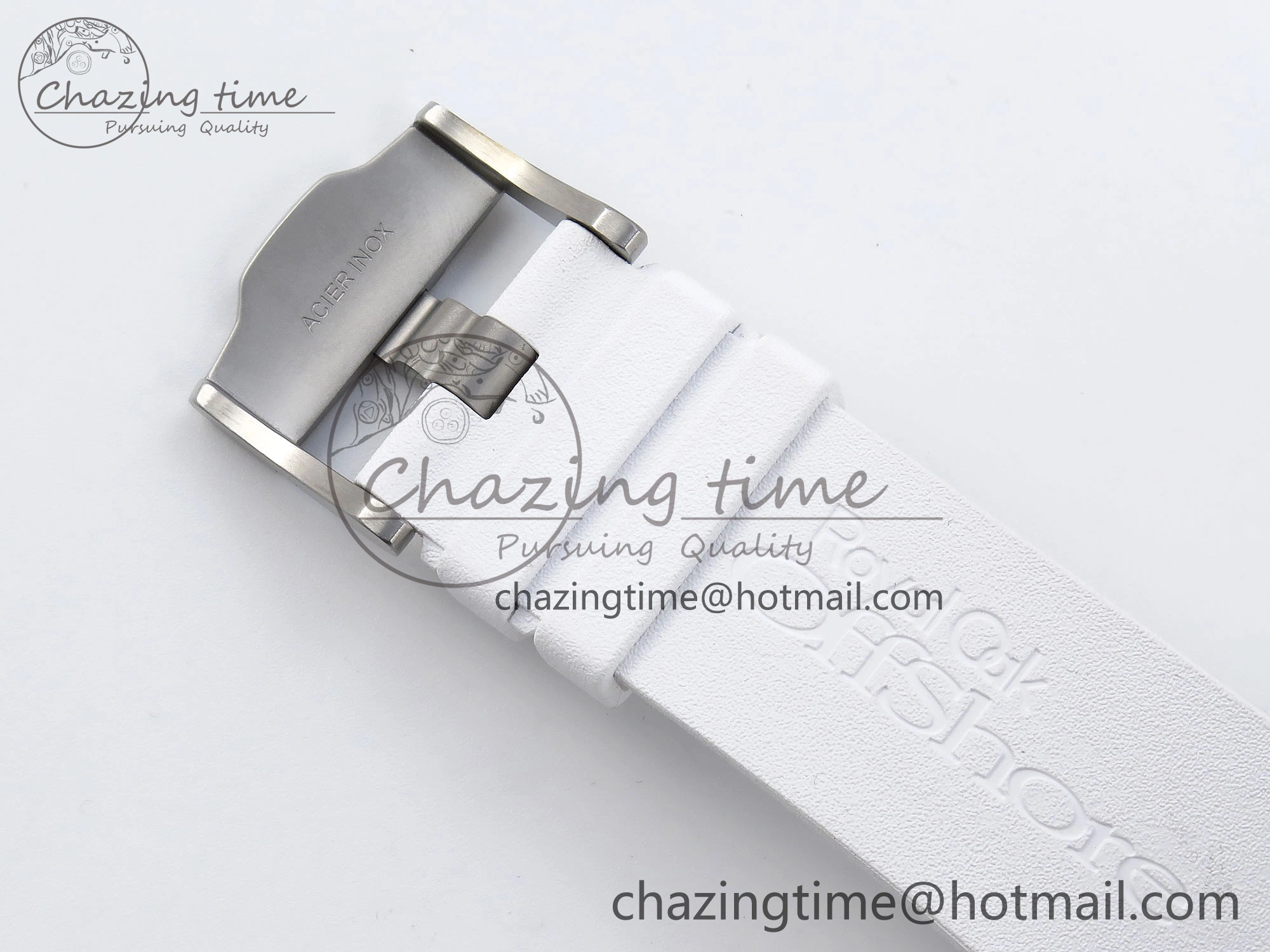 ROYAL OAK OFFSHORE DIVER 15710 IPF 1:1 BEST EDITION WHITE DIAL ON WHITE RUBBER STRAP SA3120 SUPER CLONE DailyWear 4509