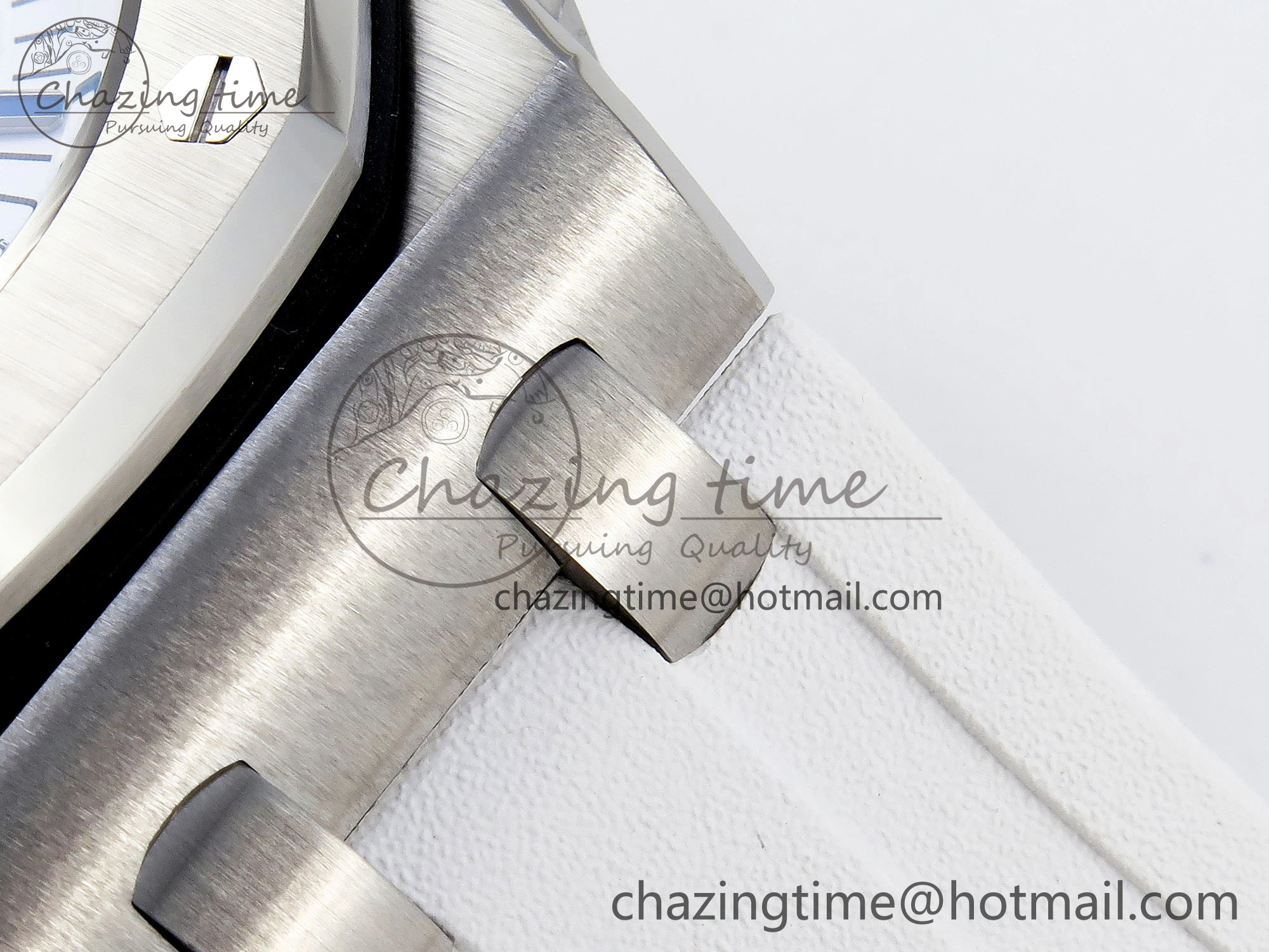 ROYAL OAK OFFSHORE DIVER 15710 IPF 1:1 BEST EDITION WHITE DIAL ON WHITE RUBBER STRAP SA3120 SUPER CLONE DailyWear 4509