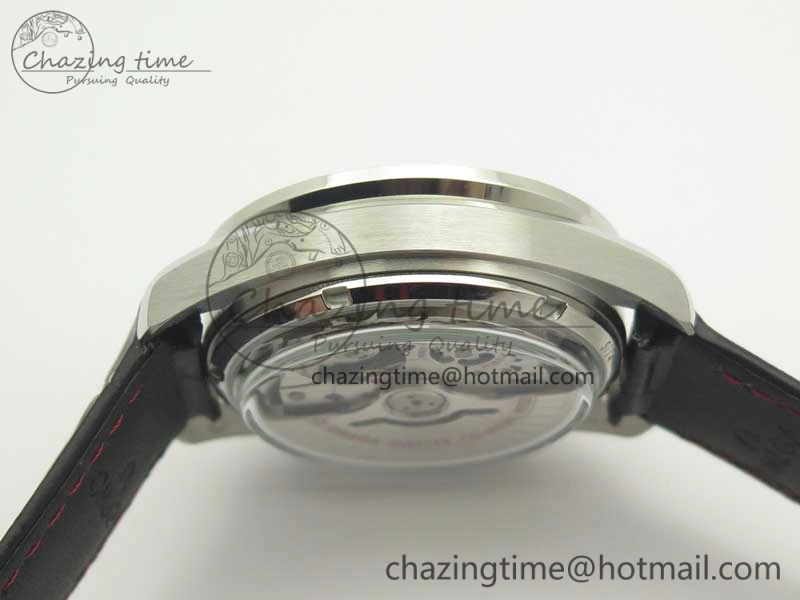 Sleek Racing Master Chronometer OMF 1:1 Best Edition Black Dial on Black Leather Strap A 7998