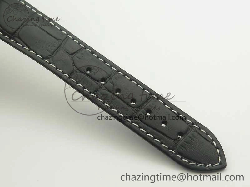 Sleek Racing Master Chronometer OMF 1:1 Best Edition Black Dial on Black Leather Strap A 7998
