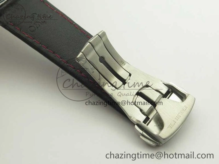 Sleek Racing Master Chronometer OMF 1:1 Best Edition Black Dial on Black Leather Strap A 7998
