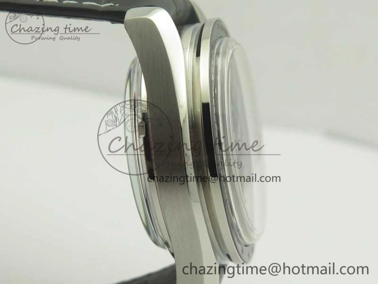 Sleek Racing Master Chronometer OMF 1:1 Best Edition Black Dial on Black Leather Strap A 7998